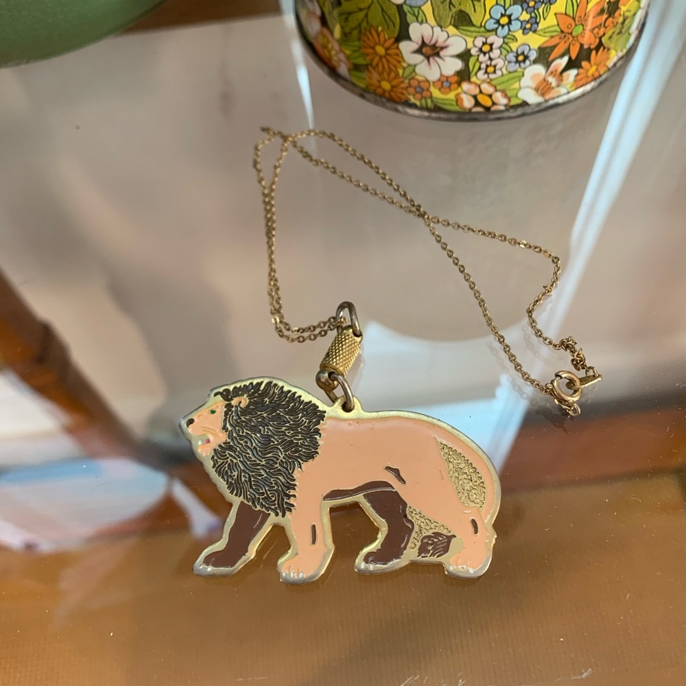 Vintage Lion Necklace